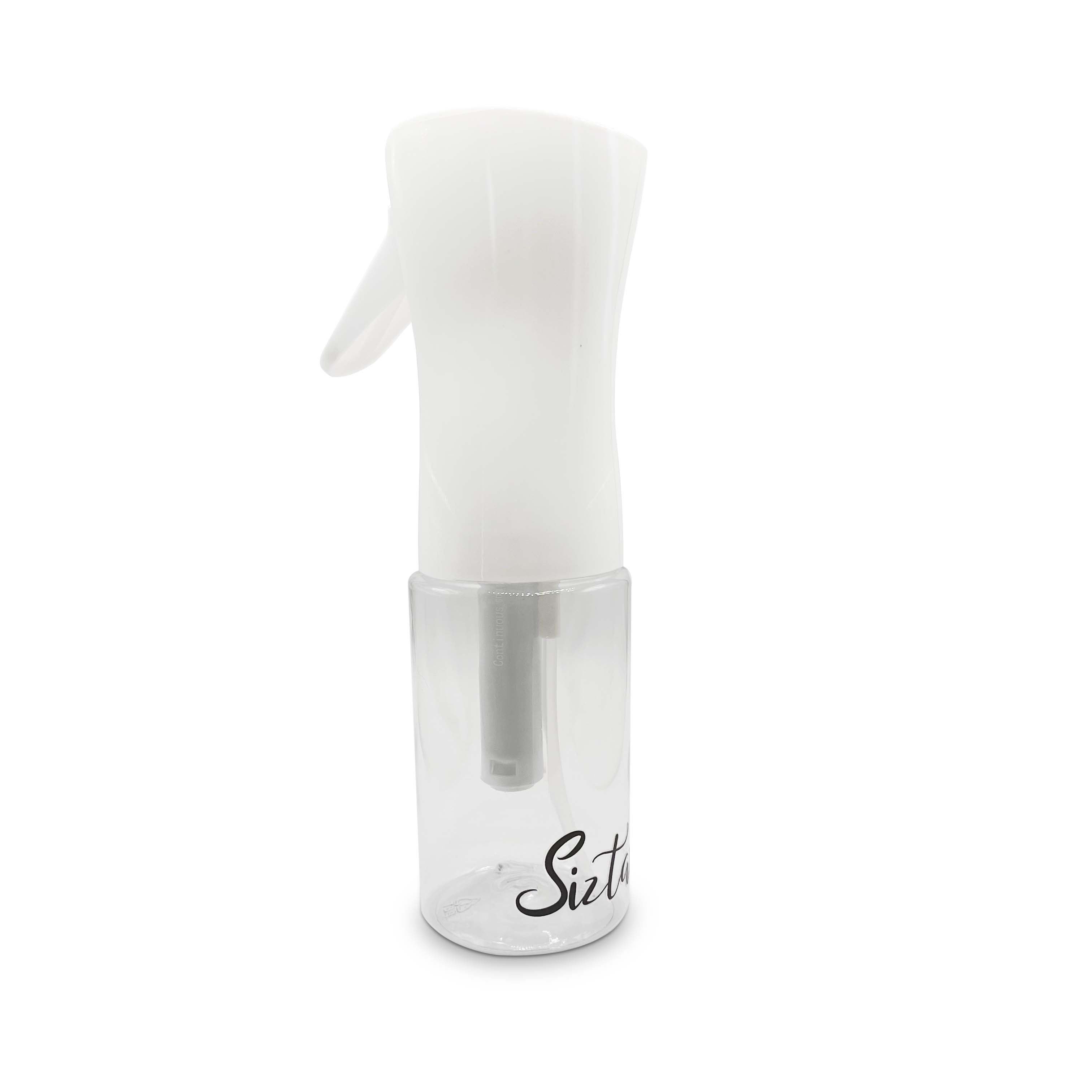 Weiße Sprühflasche mit 200 ml Inhalt, ideal für Lockenpflege und tägliches Haar-Refreshing