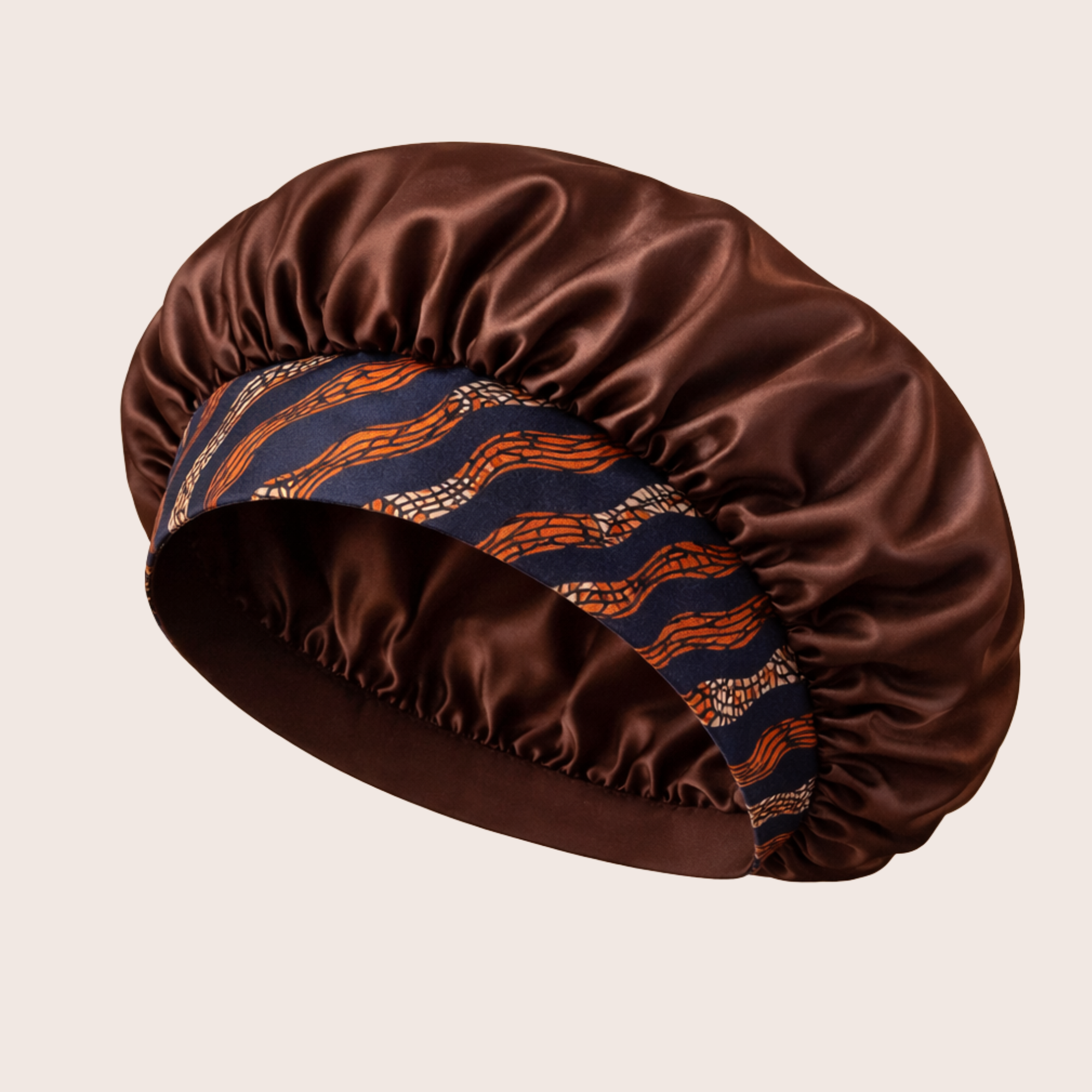 Siztaz bonnet brown printed edge