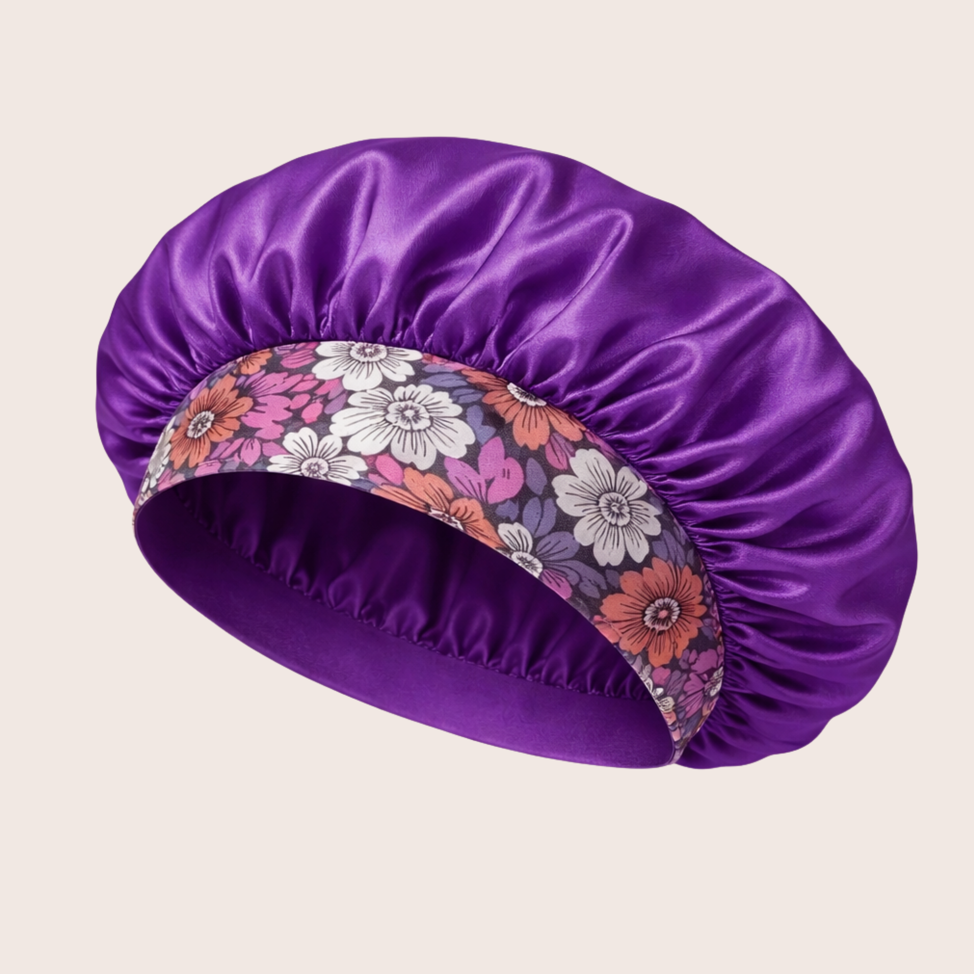 Siztaz bonnet purple printed Edge 