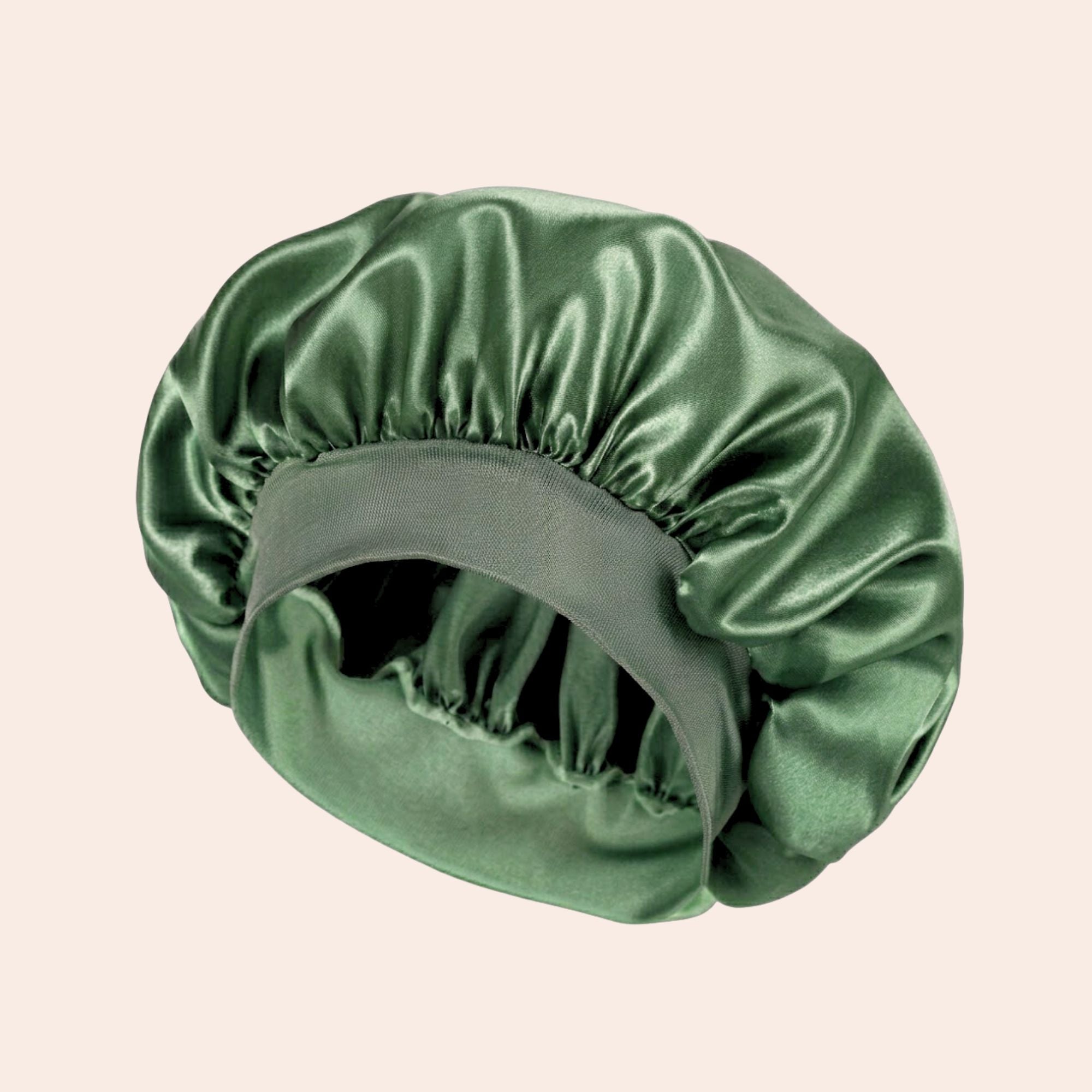 Siztaz satin bonnet green, grün