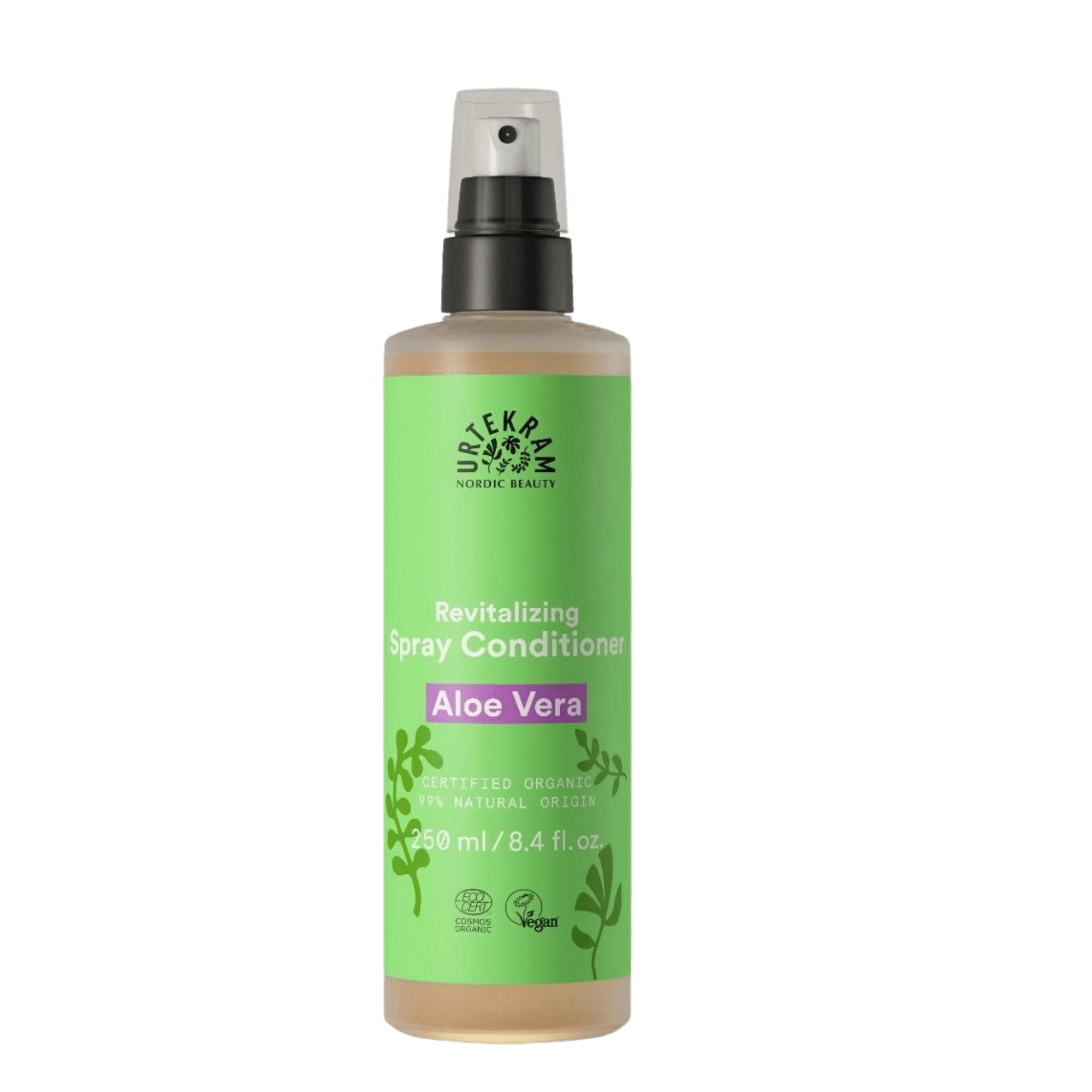 Urtekram Revitalizing Aloe vera Spray conditioner  ist eine vielseitige Haarpflege, die als Maske, Conditioner oder Leave-in verwendet werden kann. Sie nährt und repariert das Haar tiefenwirksam, spendet Feuchtigkeit und hilft, Frizz zu reduzieren. Mit natürlichen Inhaltsstoffen sorgt sie für weiches, glänzendes und leichter kämmbares Haar. Ideal für trockenes und strapaziertes Haar, das intensive Pflege benötigt.