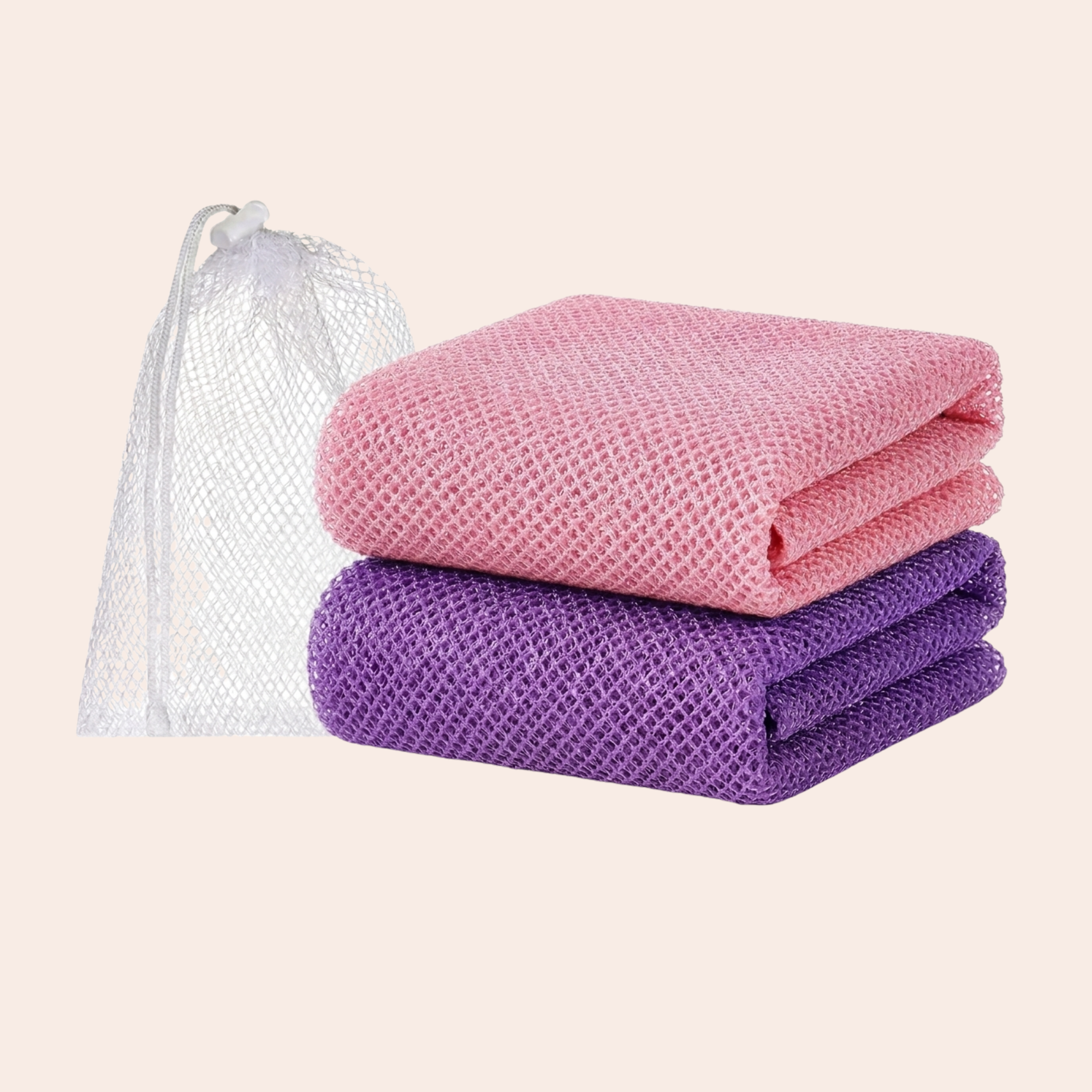 afrikanischer Schwamm /net sponge_rosa_violet