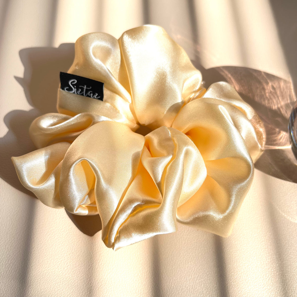 midi Scrunchie, gelb. Für Locken | Siztaz