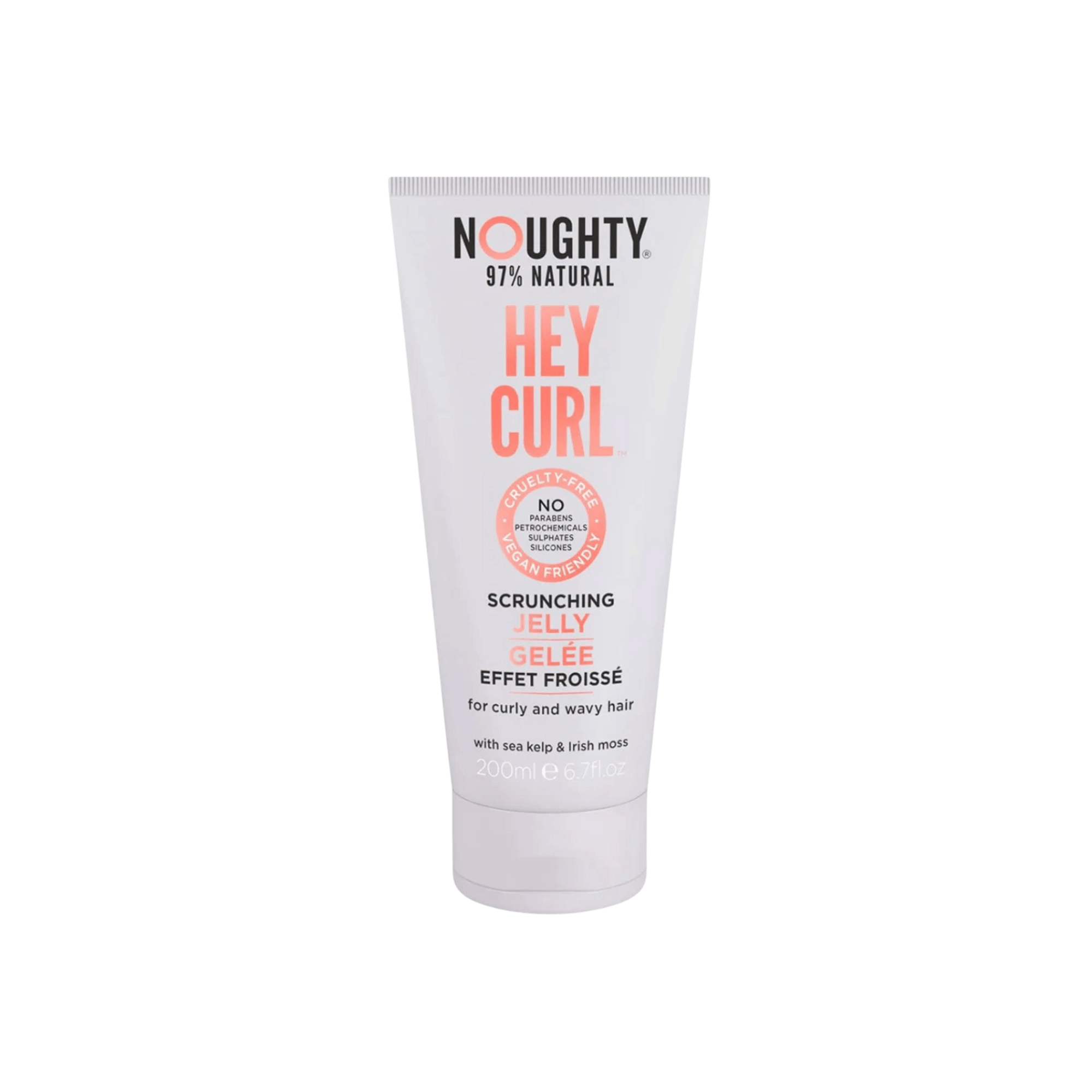 Noughty Hey Curl Scrunching Styling Jelly ist ein leichtes, lockendefinierendes Styling-Gel, das speziell entwickelt wurde, um Locken zu formen, zu definieren und Frizz zu kontrollieren. Die Formel bietet flexiblen Halt, ohne das Haar zu verhärten oder zu verkleben. Mit natürlichen Inhaltsstoffen wie Krambeöl und Leinöl pflegt es das Haar, verbessert die Sprungkraft der Locken und sorgt für ein weiches, natürliches Finish. Ideal, um Locken zu betonen und den ganzen Tag über in Form zu halten.