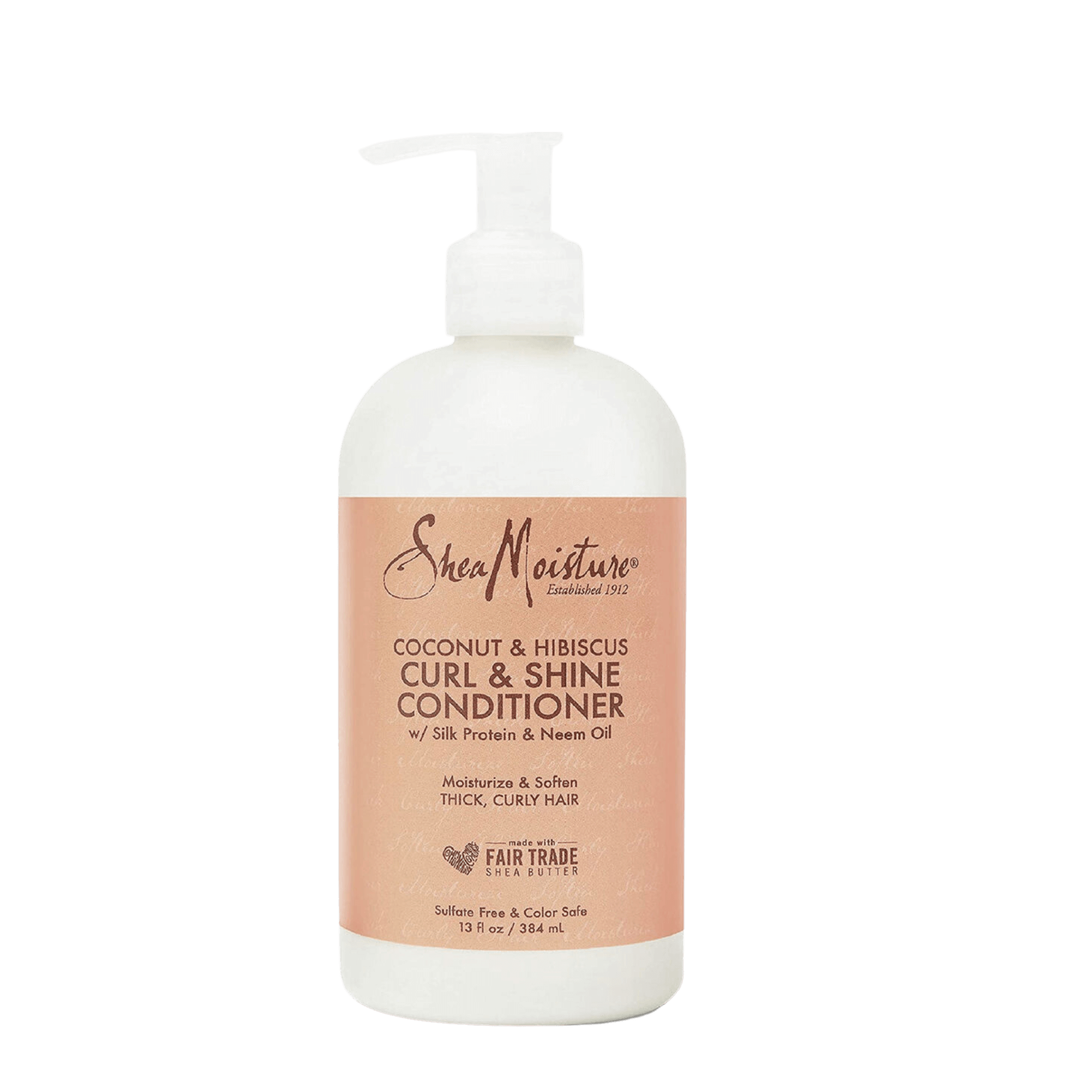 SheaMoisture Coconut & Hibiscus Curl & Shine Conditioner gegen Frizz für lockiges Haar, 384 ml 